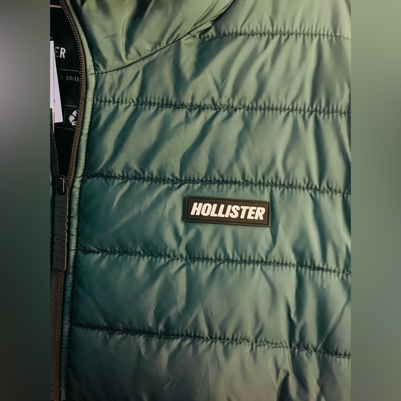Hollister XXL men’s jacket winter perfect color green and black - Picture 2 of 10